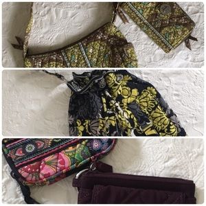 BUNDLE: Vera Bradley (two bags and three wallets)